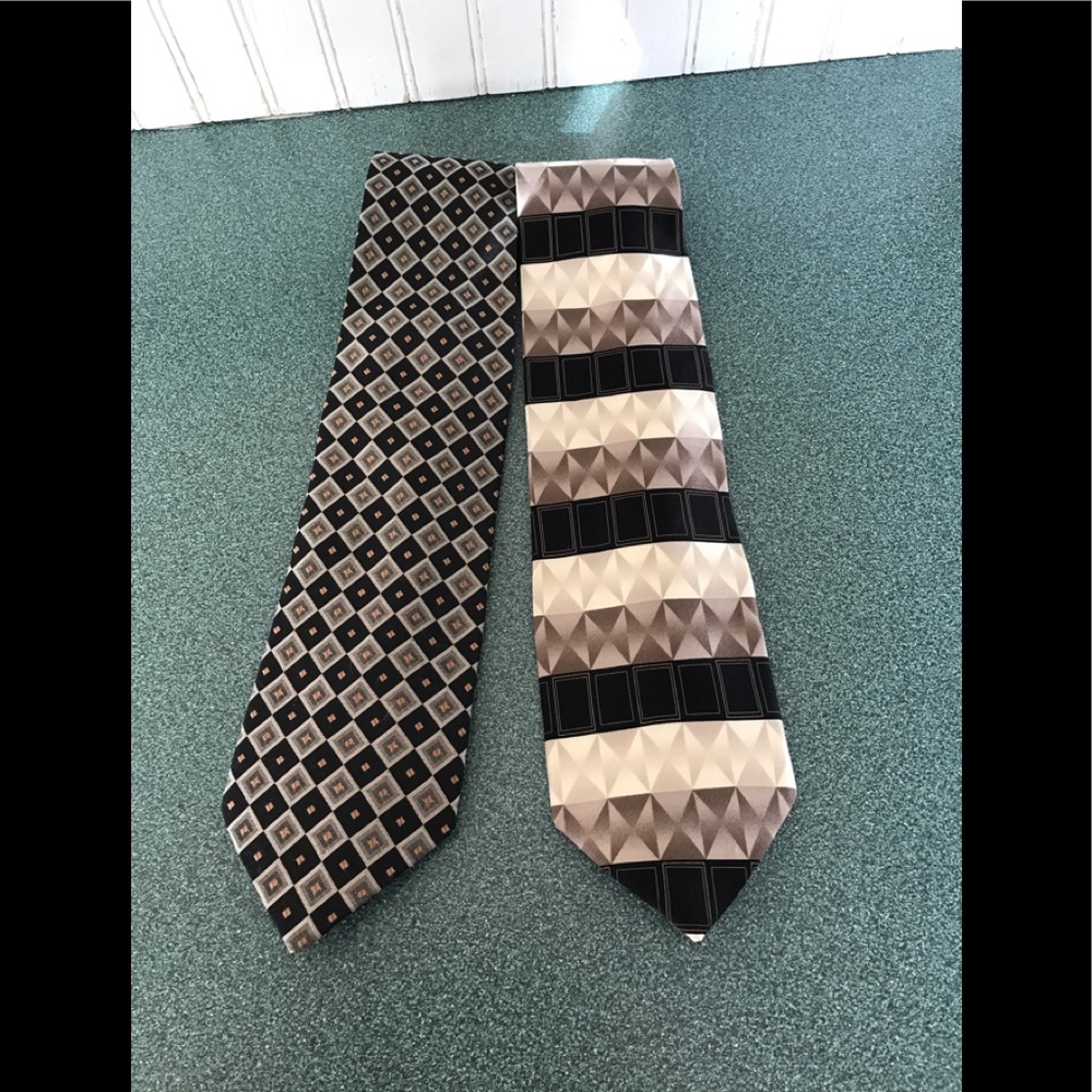Two Men’s 100% silk neckties